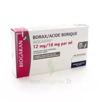 Borax/acide Borique Biogaran 12 Mg/18 Mg/ml, Solution Pour Lavage Ophtalmique En Récipient Unidose à SAINT-PRIEST