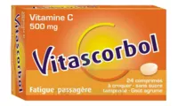 Vitascorbol Sans Sucre Tamponne 500 Mg, Comprimé à Croquer édulcoré Au Sorbitol Et à L'aspartam à SAINT-PRIEST
